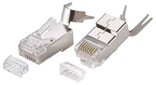 PGSXL - XXL Cable RJ45 Cat6A / Cat7 / Cat8 Connector Plugs, 8mm Cables, 10 Pack