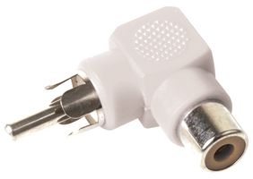PSG08556 - 90 Degree Phono Adaptor, White
