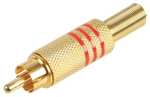 PSG08590 - Gold Phono Plug, Red