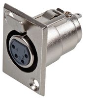 PSG08607 - 4-Pole XLR Socket, Chassis Mount