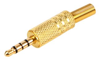 PSG08631 - 3.5mm 4-Pole Jack Plug, Gold