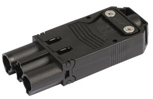 FSSR3BKM - 3-Pole Pushfit Lighting Connector Plug