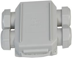 BOB4 - 3-Pole, 4 Entry Cable Joiner, 4mm, IP68, Grey