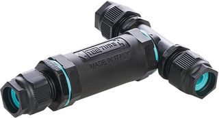 THB.402.D1F - Teetube T-Connector, 5 Pole, 3 Cable Entries, 450V AC, 32A