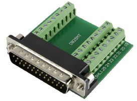 CLB-DSUB25M-27TB-3 - 25-Pin D-Sub Plug Terminal Block Connector