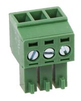 MC000057 - 3.5mm Pluggable Terminal Block, Plug, 3 Way, 26AWG to 16AWG, 10A 