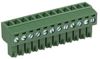 MC000103 - 3.81mm Pluggable Terminal Block, Plug, 12 Way, 26AWG to 16AWG, 10 A