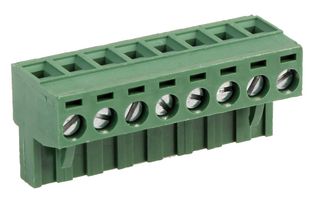 MC000181 - 5.08mm Pluggable Terminal Block, Plug, 8 Way, 26AWG to 12AWG, 16A