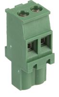 MC000192 - 5.08mm Pluggable Terminal Block, Plug - Reverse R/A, 2 Way, 24AWG to 14AWG, 16A