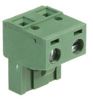 MC000216 - 7.62mm Pluggable Terminal Block, Plug, 2 Way, 24AWG to 14AWG, 15A