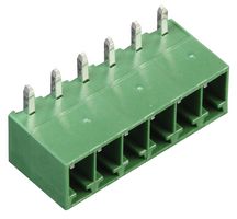 MC000092 - 3.5mm Pluggable Terminal Block Header, 6 Way, Right Angle, 12A