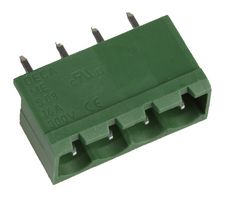 MC000202 - 5.08mm Pluggable Terminal Block Header, 4 Way, Vertical, 16A, PCB Mount