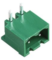 MC000208 - 5.08m Pluggable Terminal Block Header, 2 Way, Right Angle, 16A, PCB Mount