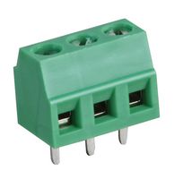 MC000019 - 3.81mm PCB Terminal Block, 3 Way, 26AWG to 16AWG, Screw