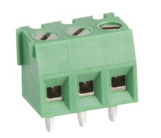MC000045 - 3.81mm PCB Terminal Block, 3 Way, 26AWG to 16AWG, Screw
