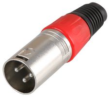 PSG08704 - 3 Pole XLR Plug, Red