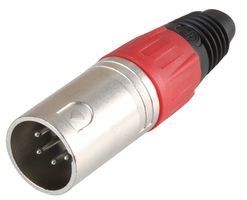 PSG08709 - 4 Pole XLR Plug, Red