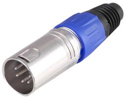 PSG08715 - 5 Pole XLR Plug, Blue