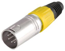 PSG08716 - 5 Pole XLR Plug, Yellow