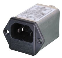 PELB1077 - IEC Filtered Inlet, 250V AC, 10A Double Fuse