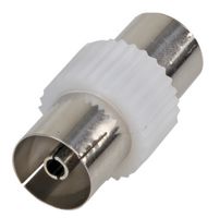 PS11479 - TV Coax Socket to TV Coax Socket Coupler / Adapotor, 75 Ohm