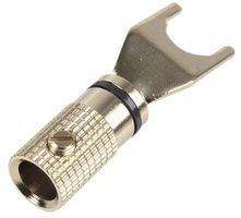 PS11564 - Gold Plated Speaker Spade Terminals, Black