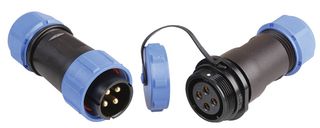 PELH0008 - 4 Pole Circular Threaded Cable Joining Kit, 250V AC, 30A, 7mm - 12mm