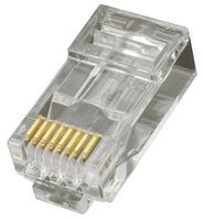 LZC6/100 - RJ45 Pass Through Plugs, Cat6, 8P8PC, Pack of 100