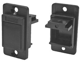 CP30741 - Dual Entry Slim Blanking Plate, Black, CSK Holes, Plastic