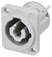 NAC3MPXXB - PowerCon, Power Out, Chassis B Connector Plug, 3 Pole, 16A, 250V AC
