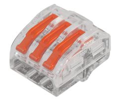 MP007140 - 3 Pole Terminal Block / Splicing Connector with Lever Lock, 4mm, 450V AC, 32A