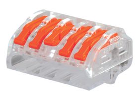 MP007141 - 5 Pole Terminal Block / Splicing Connector with Lever Lock, 4mm, 450V AC, 32A