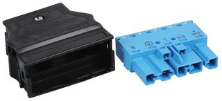 770-1115/022-000 - Plug, WINSTA MIDI, 5 Way, Blue