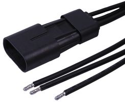 216623-1032 - 3 Pin Squba Plug to Bare End Lead, 300mm