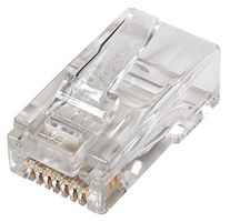 85-385 - RJ45 Feed-Thru Plugs, Cat6a, 8P8C, XL Cables, Pack of 50