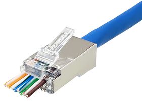 85-365 - RJ45 Feed-Thru Plugs, Cat5e, 8P8C, XL Cables, Pack of 25
