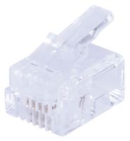 85-344 - RJ11, Cat3, 6P4C, Plugs, Pack of 25