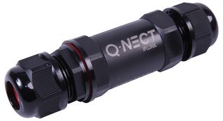 QOE3052BLK - 5 Pole Inline Cable Joiner Connector, 450V AC, 24A, IP68