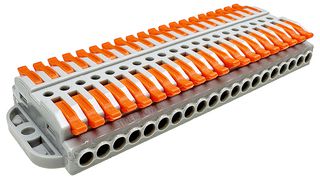 TGR-QC-20-20 - 20 Way, Quick Wire Splice Lever Lock Terminal Block Connector, 32A, 600V AC