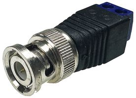 TGR-BNC-P - BNC Plug to 2x Screw Terminal Block Adaptor, Purple