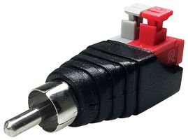 TGR-RCA-102 - RCA Plug Connector to 2x Screwless Terminal, Press Fit