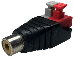 TGR-RCA-103 - RCA Socket Connector to 2x Screwless Terminal, Press Fit