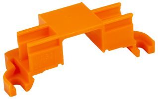243-112 - 35mm DIN Rail Mounting Carrier, Micro Push Wire 243 Series, Orange