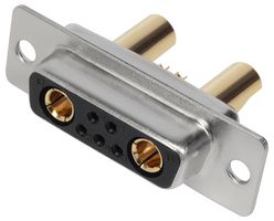MHCDS7W2S4 - 7W2 Combination Power and Signal D Sub Socket, Vertical Solder Cup, 40A