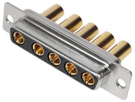 MHCDS5W5S4 - 5W5 Combination Power and Signal D Sub Socket, Vertical Solder Cup, 40A