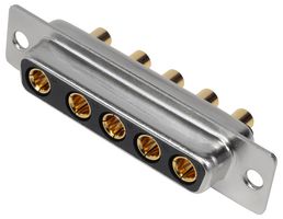 MHCDD5W5S4 - 5W5 Combination Power and Signal D Sub Socket, Vertical Solder Pins, 40A
