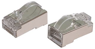 PRLGSSPDY - Cat6a RJ45 Shielded Anti-Snag Plugs, Pack of 20