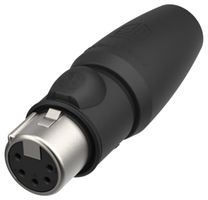 NC5FX1-TOP - 5 Pole XLR Female Socket Connector, True Outdoor Protection