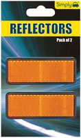 REF03 - Car Reflectors, Amber, Pack of 2