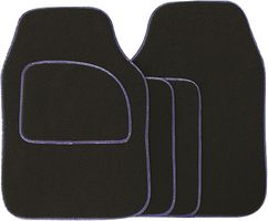 SWCM32 - Carpet Mat Set, Black/Blue, Set of 4